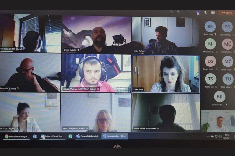 Slika Print screen sudionika virtualnog sastanka, Damir Šantek