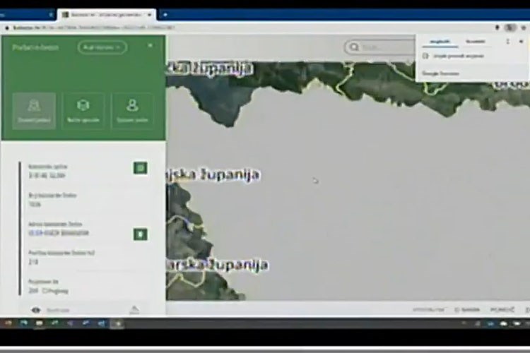 Slika Print screen aplikacije katastar.hr