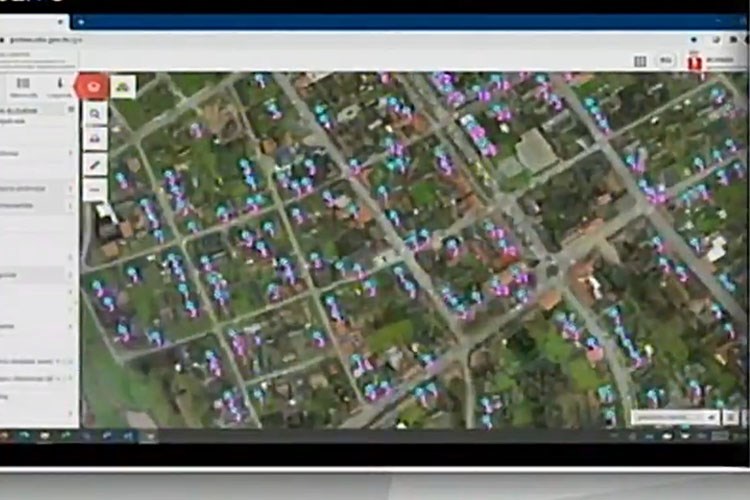 Slika Print screen aplikacije potres